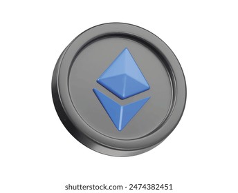Ethirium icon 3d render illustration