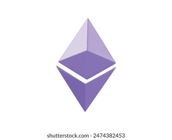 Ethirium icon 3d render illustration
