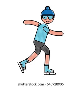 ethlete practicing ice skate avatar
