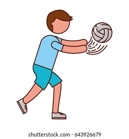 ethlete practicing volleyball avatar