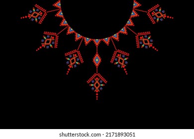 Ethnic abstract Art. Aztec geometric art ornament print. Embroidery,  Design for carpet, wallpaper, fabric, clothing, wrapping
