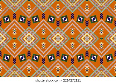 ethnic abstract art tribal seamless pattern Folk Embroidery, ikat Patterns, Aztec Geometric Art Ornament Prints, Carpet Designs, Wallpaper, Clothing, Wraps, Fabrics, Covers, Textiles , background imag