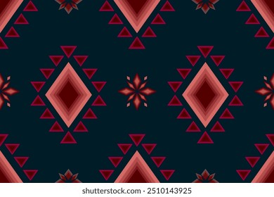 Ethnische abstrakte aztekische geometrische orientalische traditionelle nahtlose Stickerei Muster. Native Navajo Boho Textur Element Stil Design für Stoff, Kleidung, Hintergrund, Ornament, Ikat, Textil, Tapete