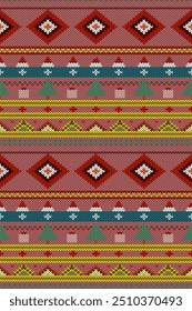 Ethnic abstract Aztec geometric oriental traditional seamless embroidery pattern. Native Navajo boho texture element style design for fabric, clothing, background, ornament, Ikat, textile, wallpaper
