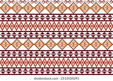 Ethnic abstract Aztec geometric oriental traditional seamless pattern. Native decorative Navajo texture element embroidery design for fabric, clothing, background, wallpaper, decoration, border decor