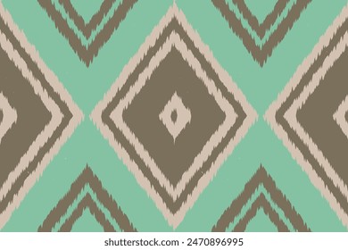 Ethnic abstract background art.Ikat tribal, boho tie die colors seamless wallpaper. Motif ethnic handmade beautiful Ikat art. Ethnic abstract floral saree background art.