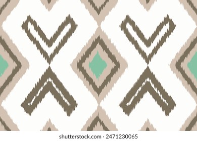 Ethnic abstract background art.Ikat tribal, boho tie die colors seamless wallpaper. Motif ethnic handmade beautiful Ikat art. Ethnic abstract floral saree background art.