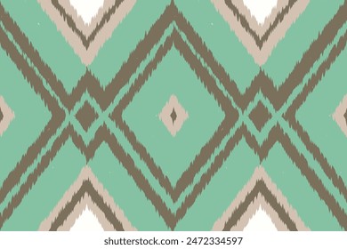 Ethnic abstract background art.Ikat tribal, boho tie die colors seamless wallpaper. Motif ethnic handmade beautiful Ikat art. Ethnic abstract floral saree background art.