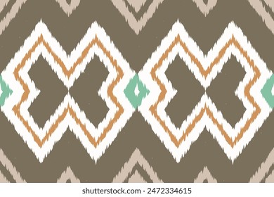 Ethnic abstract background art.Ikat tribal, boho tie die colors seamless wallpaper. Motif ethnic handmade beautiful Ikat art. Ethnic abstract floral saree background art.
