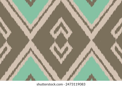 Ethnic abstract background art.Ikat tribal, boho tie die colors seamless wallpaper. Motif ethnic handmade beautiful Ikat art. Ethnic abstract floral saree background art.
