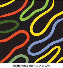 ethnic abstract background in pastel colors with swirling and curved brush stroke pattern