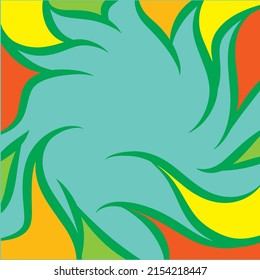 ethnic abstract background in pastel colors with swirling and curved brush stroke pattern