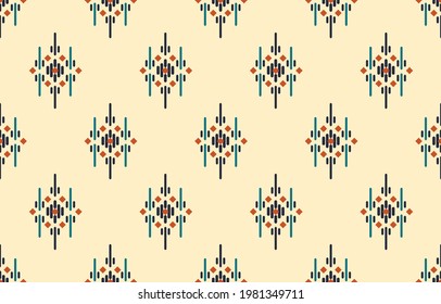 Ethnic abstract background. Seamless pattern in tribal, folk embroidery, Art Mexican style. Aztec geometric art ornament print.Design for carpet, wallpaper, clothing, wrapping, fabric, cover, fashion