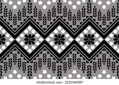 Ethnic abstract background  Seamless pattern in tribal, folk embroidery,Aztec geometric art print design for wallpaper, clothing, wraps, fabrics, covers.