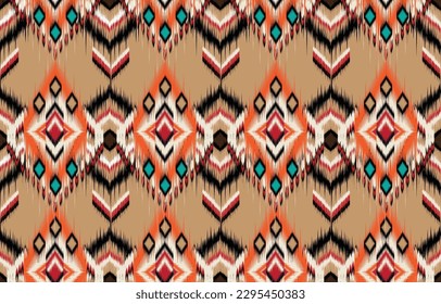 Ethnic abstract background. Seamless pattern in tribal, 
folk embroidery, and Mexican style. Aztec geometric art ornament print.
Design for carpet, wallpaper, clothing,
wrapping, fabric, cover, textil