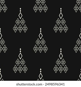 ethnic Abstract Background. Seamless Pattern in tribal, folk embroidery and Mexican Style. Aztec geomatric Art Ornament Print. Design for carpet, Wallpaper, Clothing, Wrapping, Fabric, Cover, Textile.