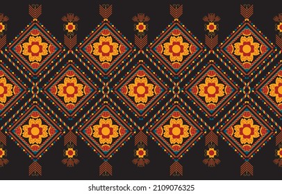 Ethnic abstract background. Seamless in tribal, folk embroidery, Aztec geometric art ornament print. Design for carpet, wallpaper, clothing, wrapping, textile, tissue, decorative.