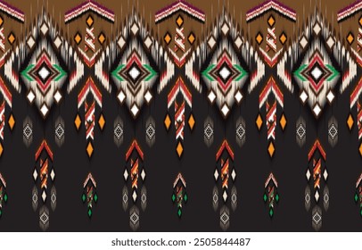 Abstrakter ethnischer Hintergrund. Nahtlose Stämme, Volksstickereien, 
natives Kittgewebe. Aztec geometrische Kunst Ornament Druck. 
Design für Teppich, Tapete, Kleidung, Umhüllung, Textil, Gewebe, dekorativ
