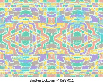 Ethnic abstract background. Tribal aztec style ornament. Vector trendy boho texture.