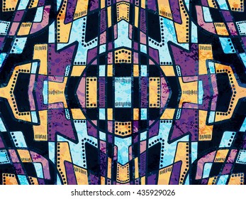 Ethnic abstract background. Tribal background. Aztec texture. Tribal aztec style ornament. Vector trendy boho texture. Trendy vector. Grunge background. Aztec ornament.