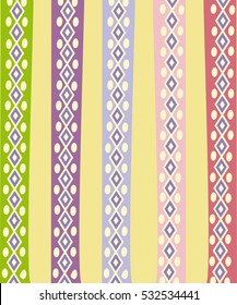 Ethnic Abstract bright pattern background. Vector illustration.