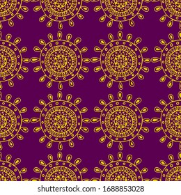 ethnic abstract colored vector seamless pattern