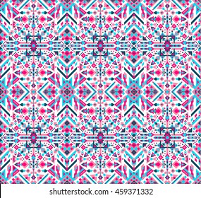 Ethnic abstract decoration pattern. Design for fashion, clothes, banners, posters, cards, backgrounds. Vector illustration.