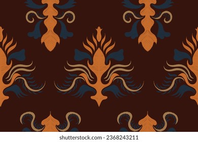 Ethnic abstract floral art. Seamless patterns in tribal and folk embroidery, for carpets, wallpaper, garments, wrapping, fabrics, coverings, textiles and more