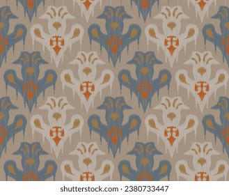 Ethnic abstract floral art. Seamless patterns in tribal and folk embroidery, for carpets, wallpaper, garments, wrapping, fabrics, coverings, textiles and more

