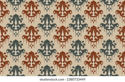 Ethnic abstract floral art. Seamless patterns in tribal and folk embroidery, for carpets, wallpaper, garments, wrapping, fabrics, coverings, textiles and more
