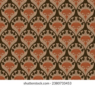 Ethnic abstract floral art. Seamless patterns in tribal and folk embroidery, for carpets, wallpaper, garments, wrapping, fabrics, coverings, textiles and more
