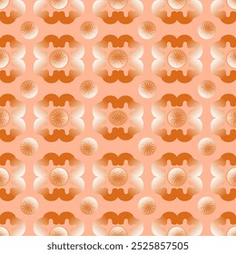 Ethnic abstract flower. Seamless pattern in tribal, folk embroidery, wallpaper, clothing, wrapping, fabric, cover, textile