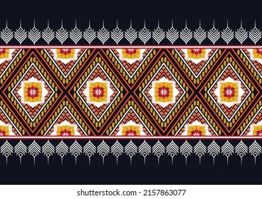 Ethnische abstrakte geometrische Blumenmuster Design für Hintergrund, Teppich, Kleidung, Umhüllung, Stoff, Deckung, Textil