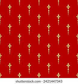 Ethnic Abstract Geometric Pattern Background red and gold tones For printing on materials, wallpaper, fabric pattern, report covers, clothing pattern, boxes pattern.