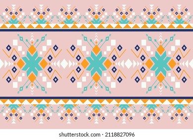 Ethnic abstract geometric pattern design for son color background or wallpaper.