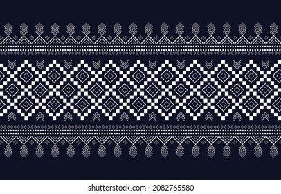 Patrón geométrico abstracto étnico patrones tradicionales textiles nativos. Diseños para fondos o fondos de pared, alfombras, batik, ilustración vectorial