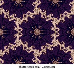 ethnic abstract hand-drawn seamless pattern