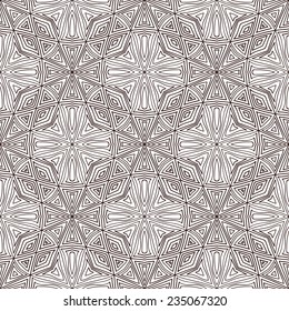 ethnic abstract hand-drawn seamless pattern