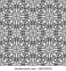 ethnic abstract hand-drawn seamless pattern