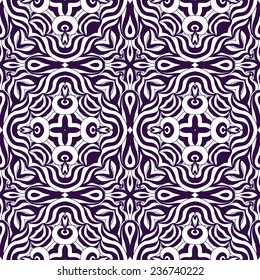 ethnic abstract hand-drawn seamless pattern