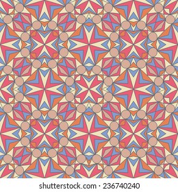 ethnic abstract hand-drawn seamless pattern