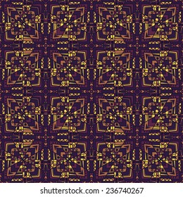 ethnic abstract hand-drawn seamless pattern