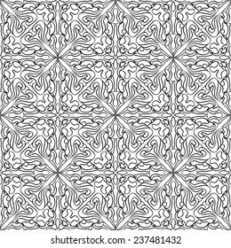 ethnic abstract hand-drawn seamless pattern