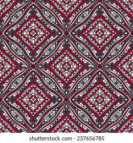 ethnic abstract hand-drawn seamless pattern