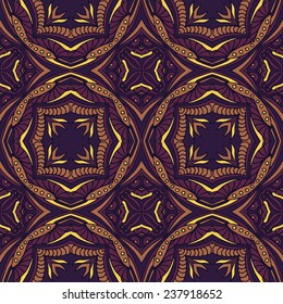 ethnic abstract hand-drawn seamless pattern