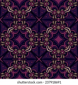 ethnic abstract hand-drawn seamless pattern