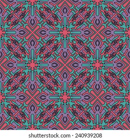 ethnic abstract hand-drawn seamless pattern