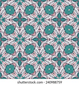 ethnic abstract hand-drawn seamless pattern