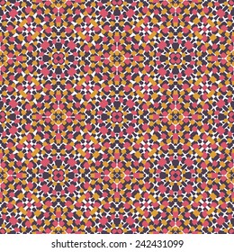 ethnic abstract hand-drawn seamless pattern