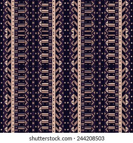 ethnic abstract hand-drawn seamless pattern